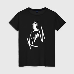 Женская футболка хлопок Haunted Family лейбл Kizaru