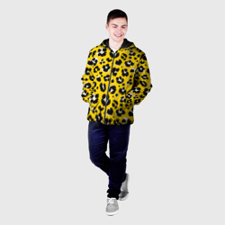 Мужская куртка 3D Желтый леопард - фото 2