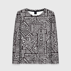 Женский лонгслив 3D Лабиринты