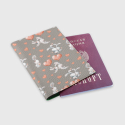 Обложка для паспорта матовая кожа Влюбленные - фото 2