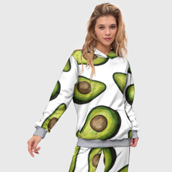 Женский костюм с толстовкой 3D Авокадо - фото 2