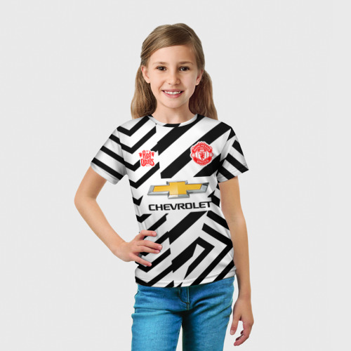 Детская футболка 3D Manchester united 20-21, цвет 3D печать - фото 5