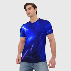 Мужская футболка 3D Космический вихрь - фото 2