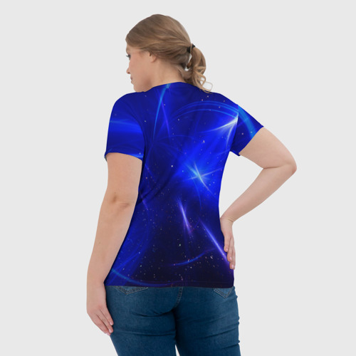 Женская футболка 3D Космический вихрь, цвет 3D печать - фото 7