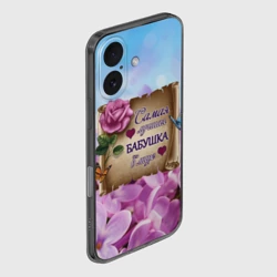 Чехол для iPhone 16 силиконовый с защитой камеры Лучшая Бабушка - фото 2