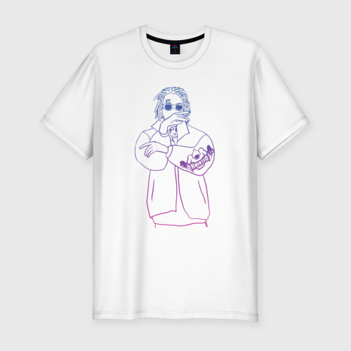 Мужская футболка хлопок Slim Haunted Family Neon Kizaru