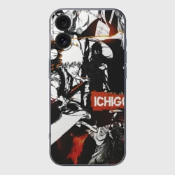 Чехол для iPhone 16 силиконовый с защитой камеры Bleach Ичиго Курасаки Панель манги