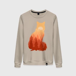 Женский свитшот хлопок Лиса