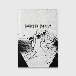 Обложка для паспорта матовая кожа Kizaru: haunted family