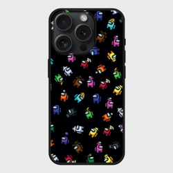 Чехол силиконовый для Apple iPhone 15 Pro матовый Among Us