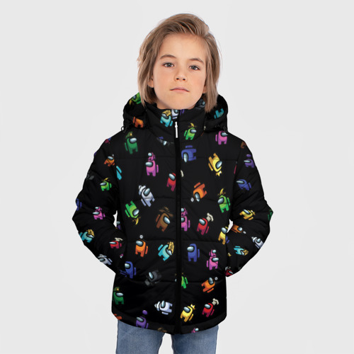 Зимняя куртка для мальчиков 3D Among Us, цвет светло-серый - фото 3