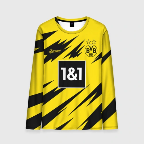 Мужской лонгслив 3D Borussia домашняя сезон 20-21