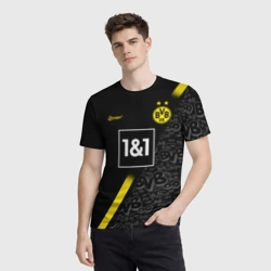 Мужская футболка 3D Borussia выездная сезон 20-21 - фото 2