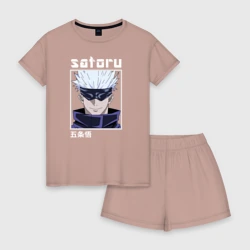 Женская пижама с шортиками хлопок Годжо Сатору