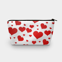 Косметичка 3D Сердечки паттерн