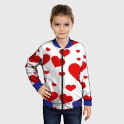 Детский бомбер 3D Сердечки паттерн - фото 2