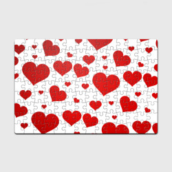 Головоломка Пазл магнитный 126 элементов Сердечки паттерн