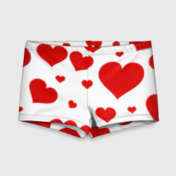Детские купальные плавки 3D Сердечки паттерн