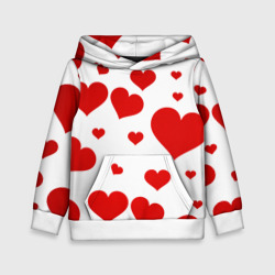 Детская толстовка 3D Сердечки паттерн