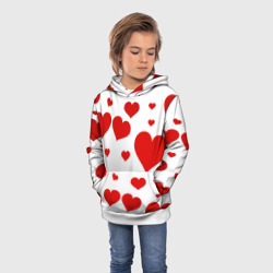 Детская толстовка 3D Сердечки паттерн - фото 2