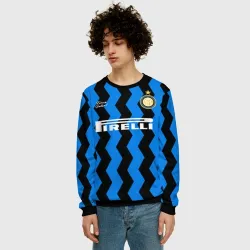 Мужской свитшот 3D Inter домашняя 20-21 - фото 2