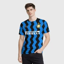 Мужская футболка 3D Inter домашняя 20-21 - фото 2