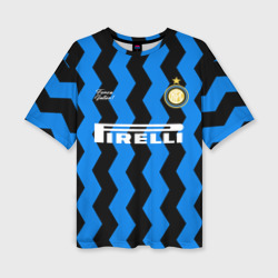 Женская футболка oversize 3D Inter домашняя 20-21