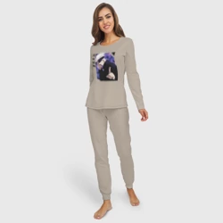 Женская пижама с лонгсливом хлопок Магическая битва - фото 2