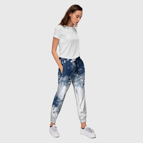 Женские брюки 3D Чернильные капли, цвет 3D печать - фото 5