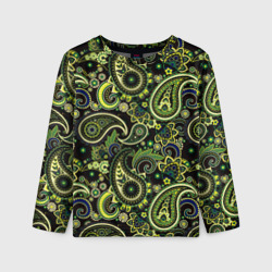 Детский лонгслив 3D Молекулярный рисунок