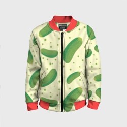 Детский бомбер 3D Огурчики