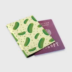 Обложка для паспорта матовая кожа Огурчики - фото 2