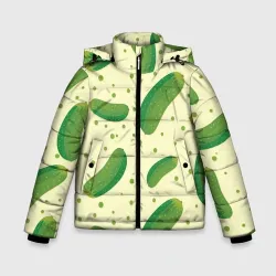Зимняя куртка для мальчиков 3D Огурчики