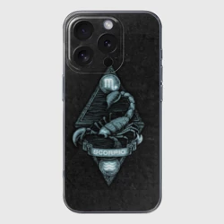 Чехол для iPhone 16 Pro Max силиконовый с защитой камеры Скорпион