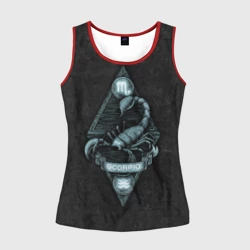 Женская майка 3D Скорпион