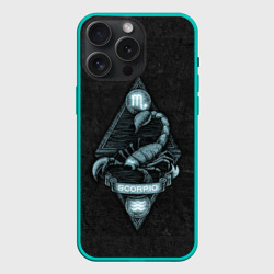 Чехол силиконовый для Apple iPhone 15 Pro Мax матовый Скорпион