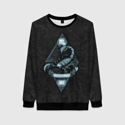 Женский свитшот 3D Скорпион