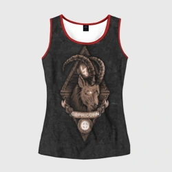 Женская майка 3D Козерог