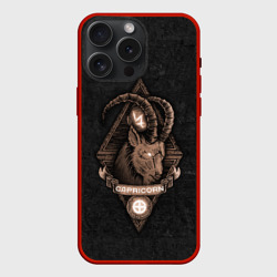 Чехол силиконовый для Apple iPhone 15 Pro Мax матовый Козерог