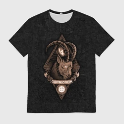 Мужская футболка 3D Козерог