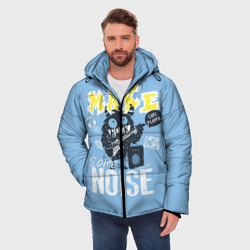 Мужская зимняя куртка 3D Монстр рока - фото 2