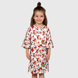 Детское платье 3D Дед Мороз Паттерн - фото 2