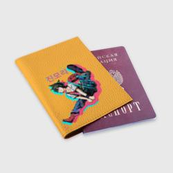 Обложка для паспорта матовая кожа Mo-Ri прыгает - фото 2
