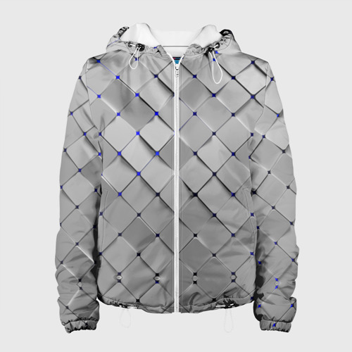Женская куртка 3D Геометрия, цвет белый