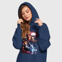 Платье-худи хлопок Магическая битва - фото 2