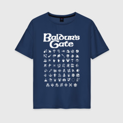 Женская футболка хлопок Oversize Baldur's gate