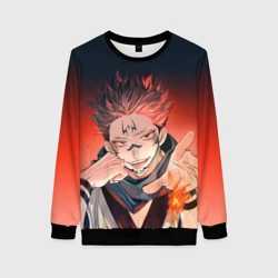 Женский свитшот 3D Магическая битва Рёмен Сукуна