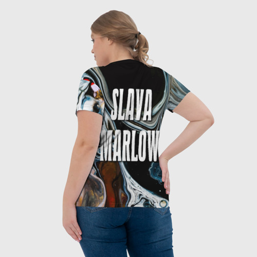 Женская футболка 3D Slava Marlow исполнитель, цвет 3D печать - фото 7