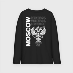 Мужской лонгслив oversize хлопок Москва evltn