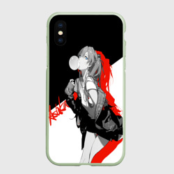 Чехол для iPhone XS Max матовый Asuka Langley Evangelion